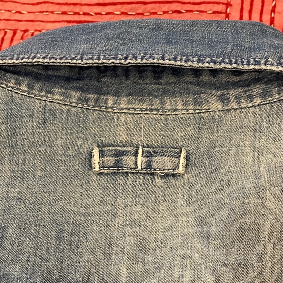 Warehouse One women’s small Light Blue fade Denim Shirt - Picture 6 of 14